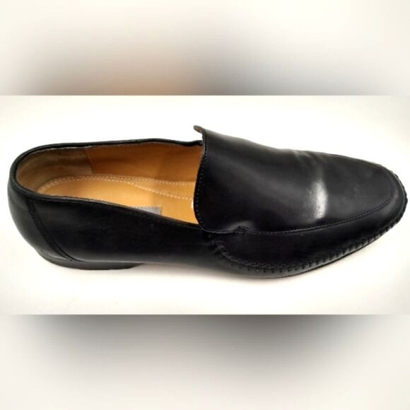 Johnson & Murphy Black Leather Loafers Shoes size 11 - Picture 6 of 16